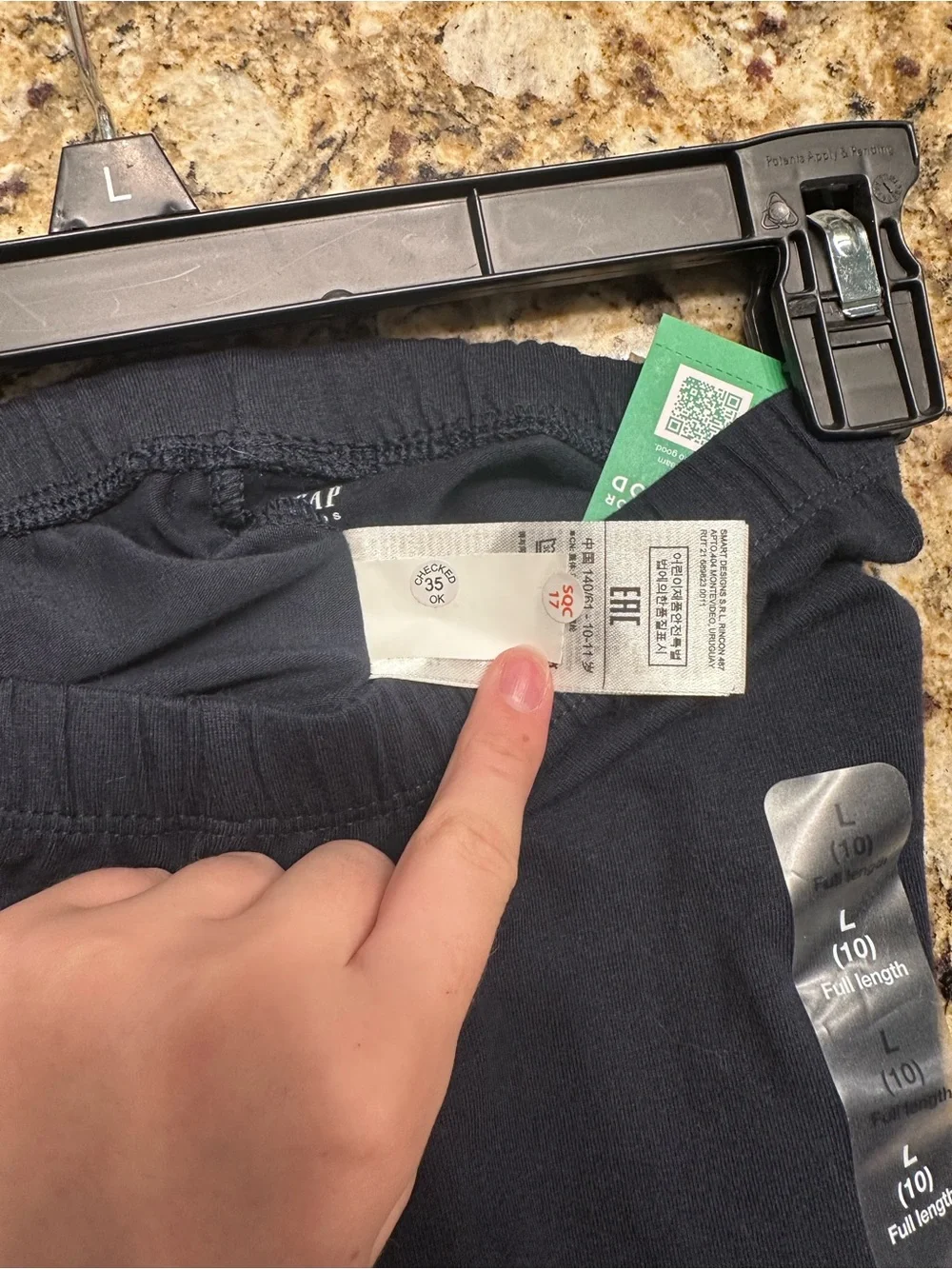 GAP Navy Full-Length Stretch Leggings